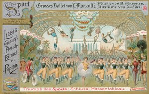 Ballett, Liebig-Karte, frühes 20. Jahrhundert von European School