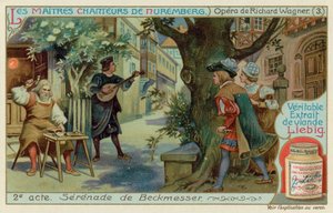 Beckmesser serenadiert Magdalena, verkleidet als Eva von European School