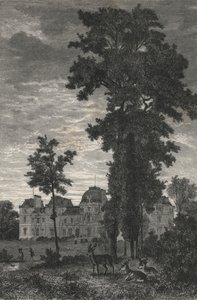 Schloss der Herren Pereire in Armainvilliers (Gravur) von European School