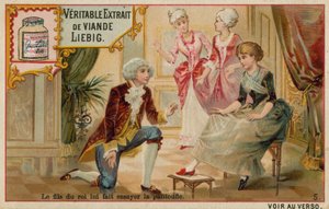 Aschenputtel probiert den Schuh an von European School