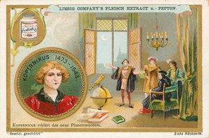 Kopernikus, Liebig-Karte, frühes 20. Jahrhundert von European School
