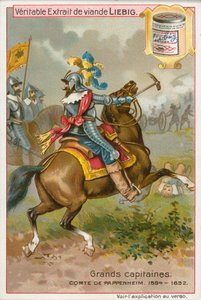 Graf von Pappenheim, Liebig-Karte, frühes 20. Jahrhundert von European School