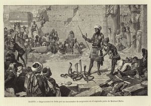 Ägypten - Vorführung eines Schlangenbeschwörers