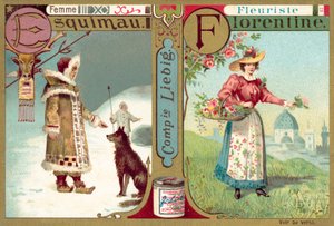 Eskimo-Frau und Florentiner Floristin von European School