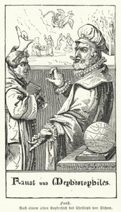 Faust und Mephistopheles (Stich) von European School