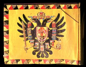 Flagge der kaiserlichen Habsburger Dynastie, ca. 1700