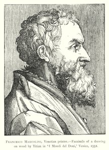 Francesco Marcolini, venezianischer Drucker von European School