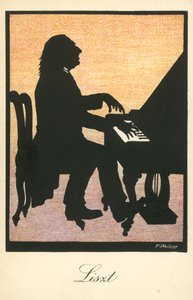 Franz Liszt, ungarischer Pianist und Komponist von European School