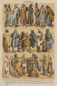 Hebräer (Farblithografie) von European School