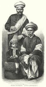Hinduhändler (Gravur) von European School
