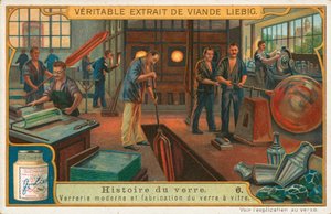 Geschichte des Glases, Liebig-Karte, frühes 20. Jahrhundert von European School