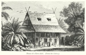 Haus eines Hova-Häuptlings (Gravur)