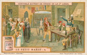 Le Petit Marat, Liebig-Karte, frühes 20. Jahrhundert (Chromo) von European School