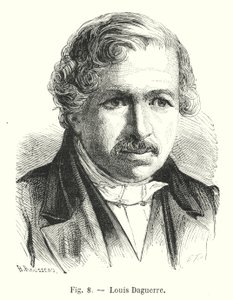 Louis Daguerre (Gravur) von European School