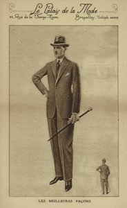Männermode um 1930er Jahre von European School
