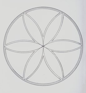 Seite aus einem Buch zur Aufbewahrung einer persönlichen Sammlung von Wappen und Monogrammen von European School