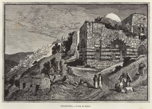 Palästina, Blick auf Safed von European School