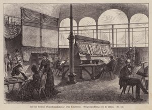 Lesesaal auf der Berliner Gewerbeausstellung von European School