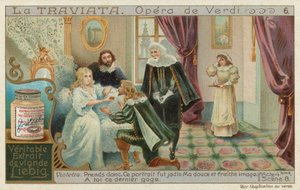 Rodolphe bittet die sterbende Violetta um Vergebung von European School