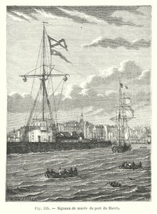 Gezeitenzeichen des Hafens von Le Havre von European School