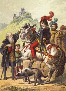 Dornröschen (Farblithografie) von European School