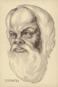 Sokrates (ca. 469 v. Chr.-399 v. Chr.), antiker griechischer Philosoph von European School