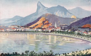Der Botafogo-Teil der Bucht von Rio, überblickt vom Corcovado-Berg von European School