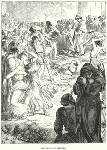Der Tod von Stephanus (Gravur) von European School