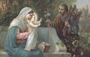Die Heilige Familie: Weihnachtskarte von European School