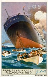 Die Titanic sendet ein SOS-Signal per Funk von European School