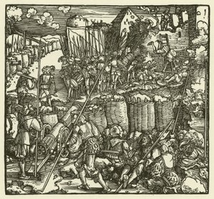 Die Erstürmung einer Burg, 1532 von European School