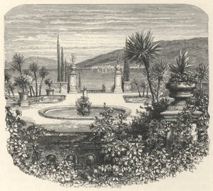Eine Terrasse von Isola-Bella (Gravur) von European School