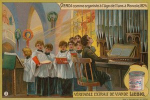 Verdi spielt die Orgel in Roncole von European School