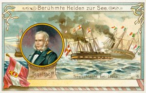 Wilhelm von Tegetthoff, österreichischer Admiral, und die Schlacht von Lissa