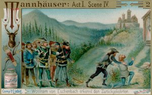Wolfram und seine Gefährten finden Tannhäuser
