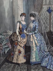 Frauenmode, Ende des 19. Jahrhunderts von European School