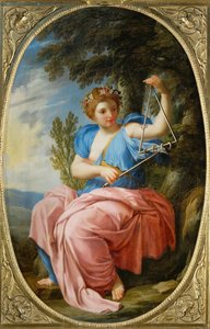 Die Muse Terpsichore, aus der Chambre des Muses, Louvre, Paris von Eustache (studio of) Le Sueur