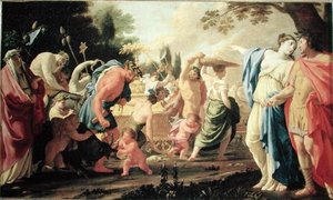 Poliphilus beim Triumph des Bacchus, 1637-38
