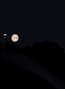 Fahrt auf der Straße bei Nacht #1 Brooklyn