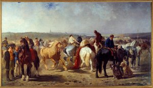Der Pferdemarkt von Evariste Vital Luminais