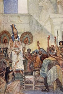 Osiris wird in die Truhe gelockt, Illustration aus 
