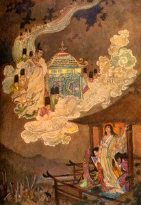 Das Mondvolk fordert die Dame Kaguya, 1912 von Evelyn Paul