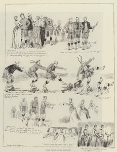 Drei Fischer in den Highlands von Evelyn Stuart Hardy