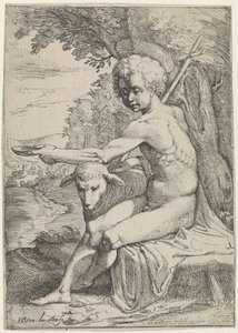 Johannes der Täufer in der Wüste von Everard Crynsz. van der Maes