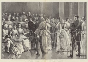 Ein Staatsball im Buckingham Palace