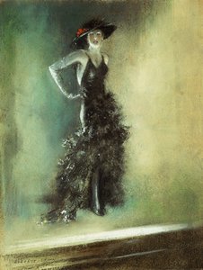 Bühne - Das schwarze Kleid von Everett Shinn