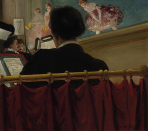 Der Orchestergraben, Old Proctor’s Fifth Avenue Theatre von Everett Shinn