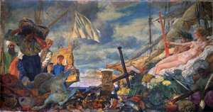 Allegorie des internationalen Handels