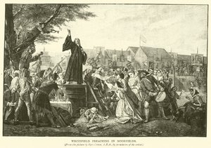 Whitefield predigt in Moorfields