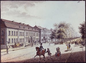 Ansicht des Opernhauses, Berlin von F.A. Calau